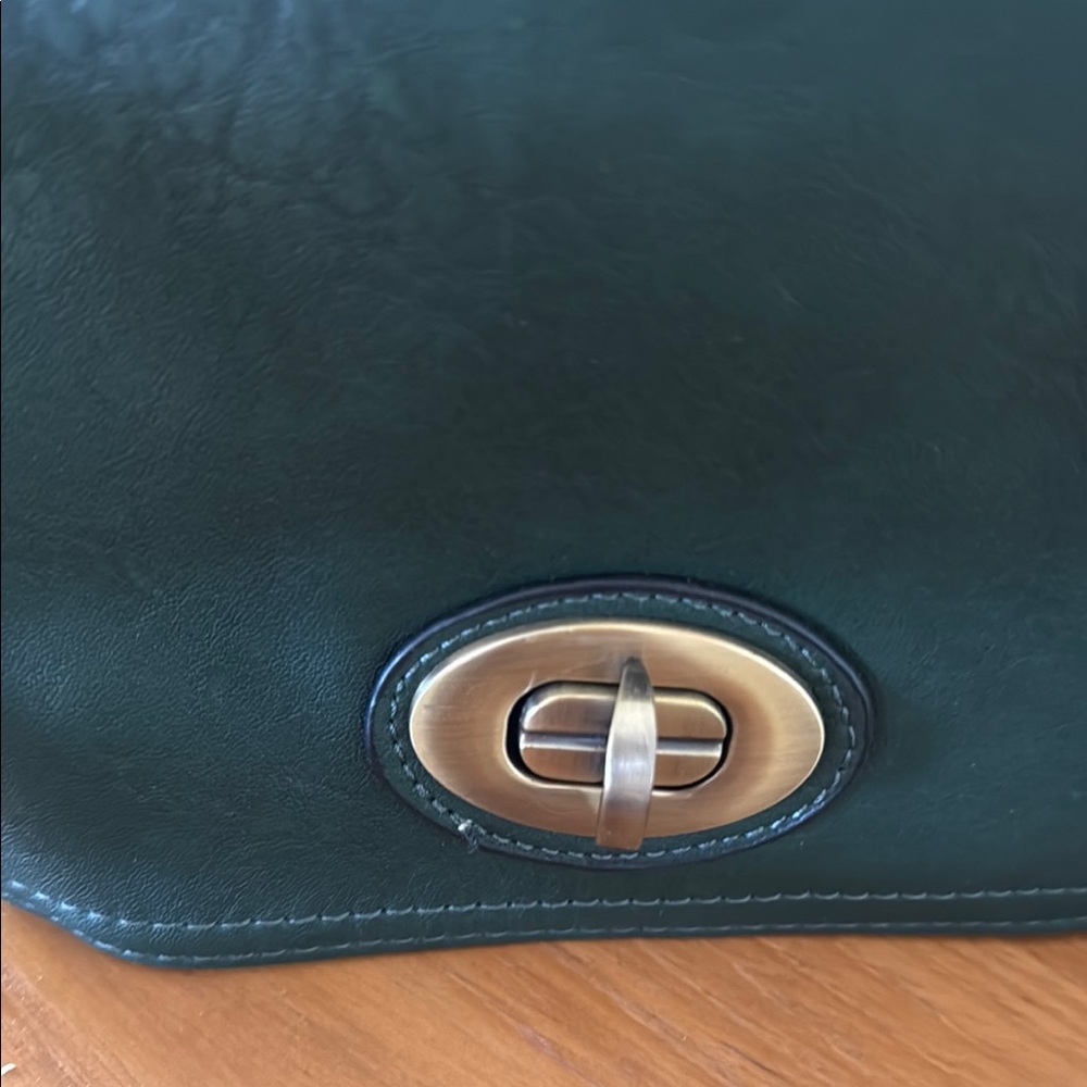 Green Leather Crossbody Bag - Picture 6 of 8